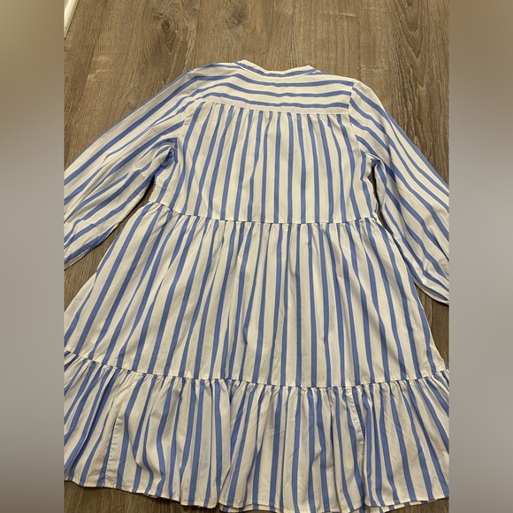 J. Crew Tiered cotton poplin mini dress in Barrie stripe- XXS - Picture 8 of 16